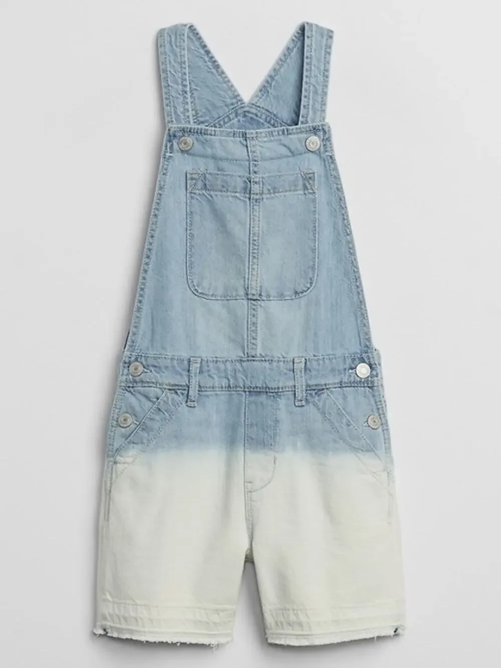 Gap Girl's Blue White Ombre Shortall Overalls Kids Youth Size XL